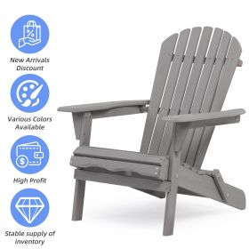 Wood Lounge Patio Chair for Garden Outdoor Wooden Folding Adirondack Chair Set of 2 Solid Cedar Wood Lounge Patio Chair for Garden, Lawn, Backyar